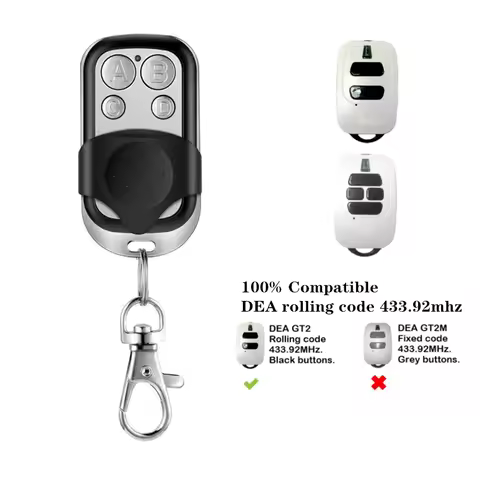 DEA GT2 GT4 DEA MIO TR2 TR4 433mhz Remote Control DEA Gate Garage Door Openner Garage Command Rollin