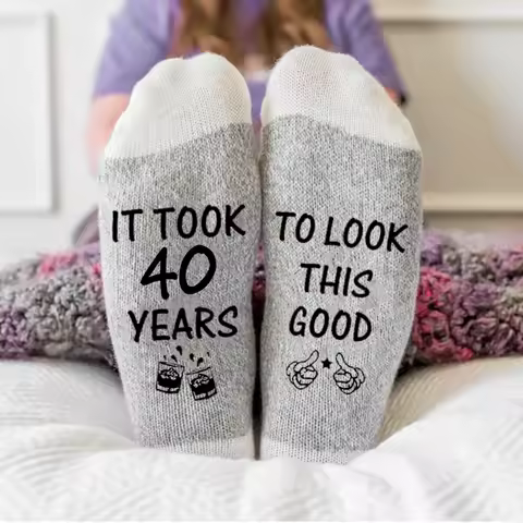 It Took 40 Years To Look This Good Funny Birthday Socks 30th 40th 50th 65th 75th 80th Mens Birthday 