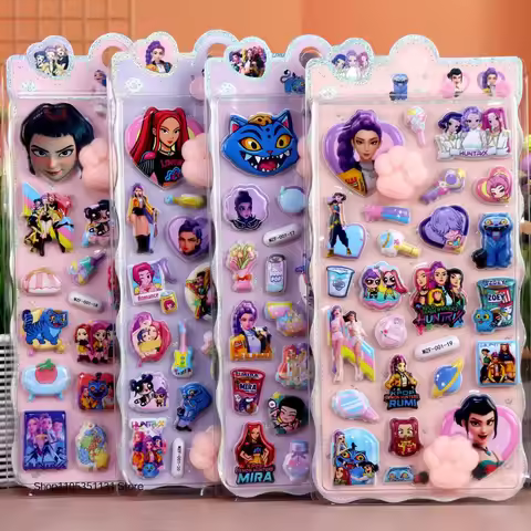 KPop Demon Hunters Anime Cat Paw Stickers for Hydro Flask Laptop - Huntrix Kawaii Waterproof Vinyl S