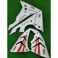 Honda RS 150 Accessories Cover 2 in 1 Belly Pan + Side Engine Cover White Honda RS150 RS150R V1 V2