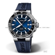 ORIS 0179877544135-0742465EB Men's Watch Aquis GMT Date Automatic 43.50mm Rubber Strap Blue *Original