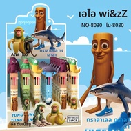 6/36 ชิ้น 10 สีกดปากกาลูกลื่นอิตาเลี่ยน Brainrot Ai สัตว์ Tungtungtungsahur Tralalelotralala 0.7 DIY