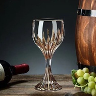 Goblet Wine Glass Glass Red Wine Embossed Champagne 300ml Glass Set