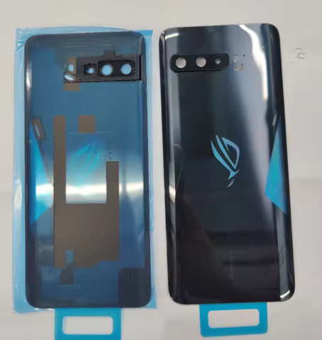 6.59" Original For Asus ROG 3 ROG Phone 3 ZS661KS Back Cover Camera Frame Lens+3M Sticker Rear Door 