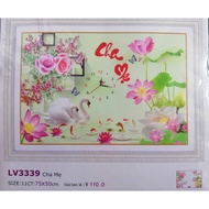 Cross-stitch painting of Parents' watch (not yet embroidered) LV3339