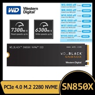 SSD SN850X ดิจิตอลตะวันตก1TB 2TB NVMe Gen4 PCIe M.2 2280 PCIe 4.0X4ไดรฟ์ดิสก์แบบแข็งภายในสำหรับ PS5เ