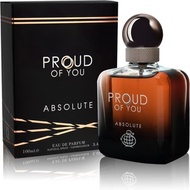 100% Original, PROUD OF YOU Absolute, For Women and For Man Eau de Parfum By Fragrance World 100ml