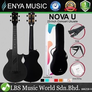 Enya Nova U 23 Inch Carbon Fiber Concert Ukulele with Case and Accessories