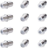 Cctv4Less F81 F-Type Female to Female Coupler, 4GHz RG6 Coaxial Cable Extension Connector Adapter fo