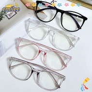 EMILEE Anti Blue Light Glasses, Without Degree Transparent Computer Glasses Frame, Trendy Plane Mirr