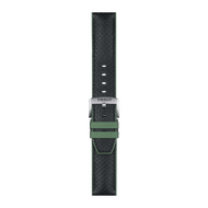 TISSOT OFFICIAL GREEN LEATHER AND RUBBER STRAP LUGS 22 MM (T852046787)