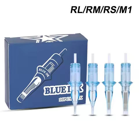 10pcs Professional Tattoo Sterile Cartridge Needle 3RS/5RS/7RS/9RS/11RS/14RS/18RS Permanent Makeup T
