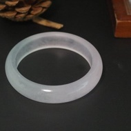 冰糯種飄花紫羅蘭玉手鐲天然玉石手鐲