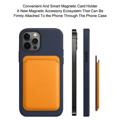 Magnetic Leather Wallet Card Holder Macsafe Case for Magsafe IPhone 13 14 Pro Max Plus 12 Mini 11 IP
