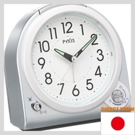 Seiko Clock Alarm Clock Analog Switchable Alarm PYXIS PYXIS Blue Metallic NQ705L SEIKO