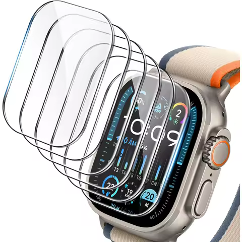 6PCS Tempered Glass Screen Protector for Apple Watch Ultra 3 2 1 Ultra2 Protection Protective Film S