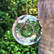 75mm Transparent High-Quality Faceted Crystal Glass Prism-Shaped Chandelier Parts Sun Catcher Home H