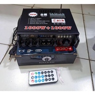 Original Fleco BT-198B Pro Bluetooth Power Amplifier 1000w+1000w Full Bass Sound Amplifier BIG Sound