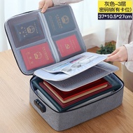 Tas Dokumen dengan Password Kotak Penyimpanan Sertifikat File Arsip Koper Tempat Berkas Travel Paspo