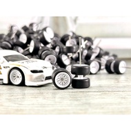 HOT WHEELS DIECAST RUBBER TYRE WHEELS BBS MODEL WHITE 1:64