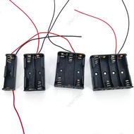 AA battery case holder 1 2 3 4 Slots ports 1.5v 6v Power Battery Storage Case Box Leads Wire for diy