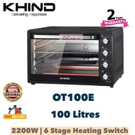 KHIND 100L ELECTRIC OVEN OT100 OT100E KETUHAR BESAR 100 LITRES BAKE GRILL 烤箱 OT-100E