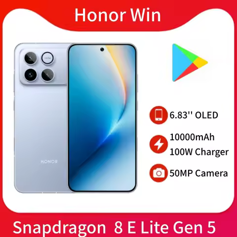 Original Honor Win 5G Phone Snapdragon 8 Elite Gen 5 6.83''OLED Screen 10000mAh Battery 100W SuperCh