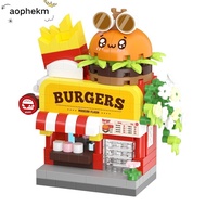 AOPHEKM City Building Blocks, Building Blocks Mini Mini Shop Blocks,  Micro Blocks Educational Toys 