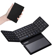 ZenRich Foldable Bluetooth Keyboard with [Large Touchpad] [Numeric Keypad] (Sync Up to 3 Devices), T