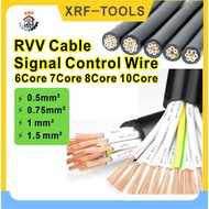 RVV Cable 6Core 7Core 8Core 10Core Copper Power Cable PVC Flexible Cable Signal Control Cable MultiC