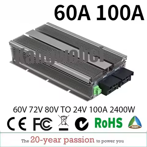 40V-90V TO 24V 100A 60A 60V 72V 80V to 24V DC DC Step Down Converter Voltage Reducer stabilizer 72 V
