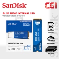 Western Digital 500GB Blue SN580 4000MB/s NVMe SSD - WDS500G3B0E-00CHF0