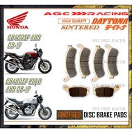 HONDA CB400 SUPER 4 ABS 09 - 17 , CB400SF ABS 09 - 17 , CB400SF REVO ABS 09 - 17 BRAKE PADS SINTERED