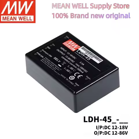 LDH-45 DC-DC MEAN WELL Step-Up Constant Current LED driver 350mA 500mA 700mA 1050mA