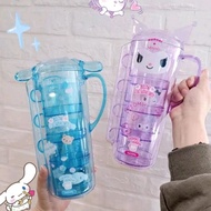 CINNAMOROLL PITCHER SET PITCHER/ FREE 4 GLASS CINNMOROLL JAR/ IMPORTED KUROMI TEAPOT/ KUROMI JAR/