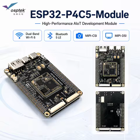 Osptek ESP32-P4C5-Module High-Performance AIoT Development Module ESP32-P4 ESP32-C5 Dual-Band Wi-Fi6