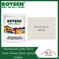 【hot sale】 BOYSEN Permacoat Semi-Gloss Acrylic Latex Paint 4L (For Concrete &amp; Stone Surfaces)