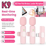 K9 Microphone Wireless Lapel Mic for Teaching Mini Mike for Vlog Videoke Live Streaming