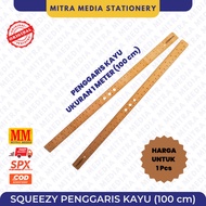 1M WOODEN RULER 100cm/ 1 Meter/ SQUEEZY Whiteboard Ruler/