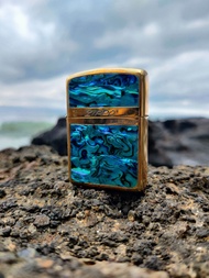 BLUE EMERALD ZIPPO ARMOR CASE MADE IN USA