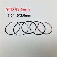 Motorcycle STD 63.5MM Piston Ring 1.0*1.0*2.0mm Bore 196cm3 For Zongshen CG200 CG 200 200cc Air-cool