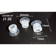 MESIN Silicone SUCTION CUP J1-20 8mm x 20mm x 15mm Heat Resistant Industrial Machine Vacuum SILICONE