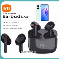 【In Stock】 Xiaomi Air 3 Ture Earbuds Redmi TWS Wireless Bluetooth Earphone Noise Reductio Bass Earbuds Touch Control Sport Headset