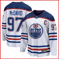 BS1 NHL Edmonton Oilers Jersey McDavid Tshirts Long Sleeve Fans Sports Tops Plus Size  SB1