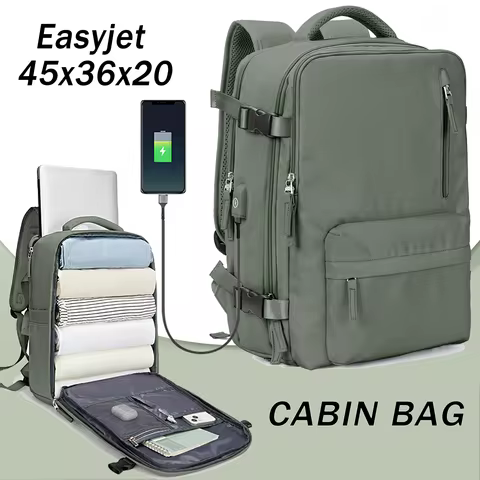 Travel Male Backpack 40x20x25 Ryanair 17 inch Laptop Bag Cabin Waterproof Backpack Business Easyjet 