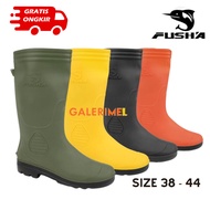 HIJAU LOKAL High boots yellow black green anti-slip waterproof comfortable local rubber material FUS