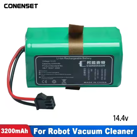 14.4V 3200mAh Replacement Battery For Mamibot ExVac660 ExVac680s ExVac880 ExVac 660 680S 880 Robot V
