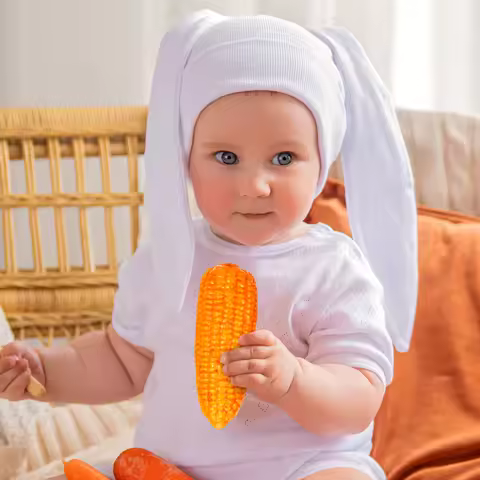 4Pcs Foam Corn Model Simulation Artificial Lifelike Faux Fake Vegetable Corn Models Foams Food Props