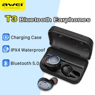 【Original AWEI】T3 Bluetooth Earphones /  Bluetooth V5.0  / IPX4 Waterproof /