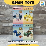 Qman TOYS Pokemon Quest Arch Series - Bricks Blocks Disassembly brick block Educational TOYS For Chi